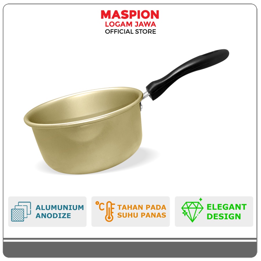 Maspion Mikado Panci Alumunium Goldi Singel Handle