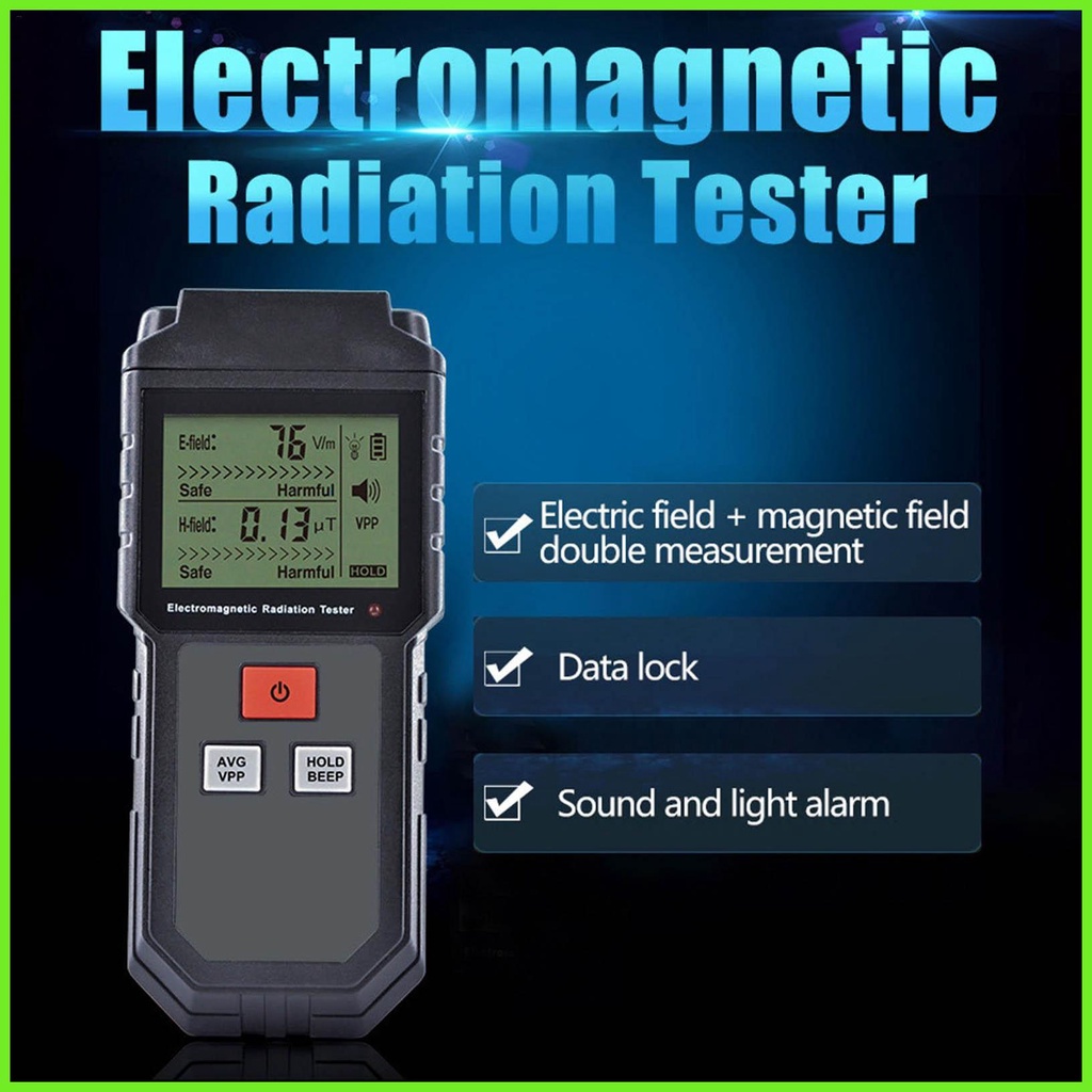 EMF Detector Meter EMF Tester Radiation Meters with Backlight LCD