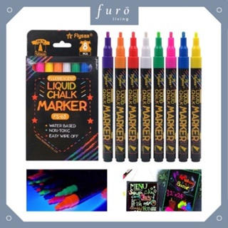 3Pcs White Ink Liquid Chalk Marker Blackboard Chalkboard Pens Non
