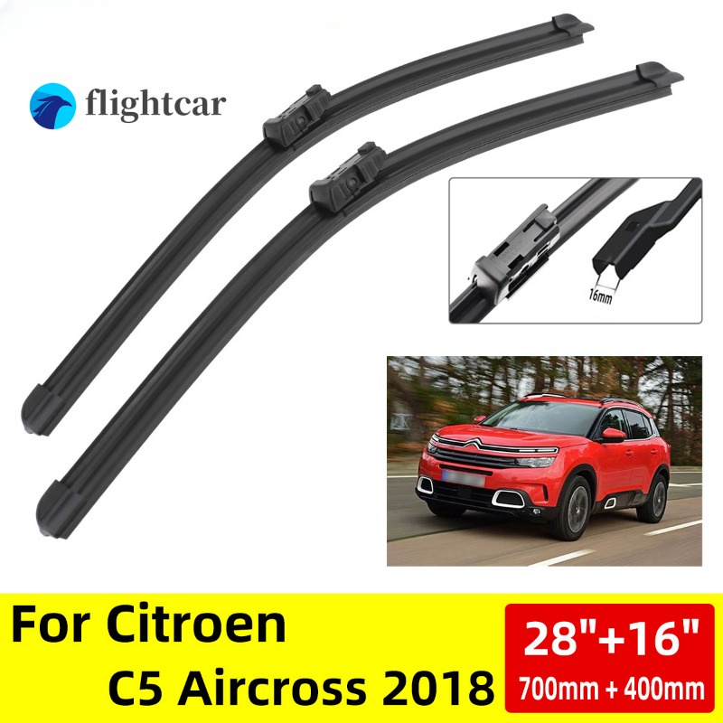 flightcar For Citroen C5 Aircross 2018 2018-2022 Car Accessories Front  Windscreen Wiper Blade Brushes Wipers 2019 2020 2021 2022