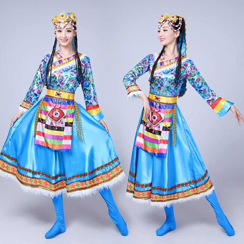 New Style Adult Performance Costume Dance Costume Adult Performance Mongolian Long Female