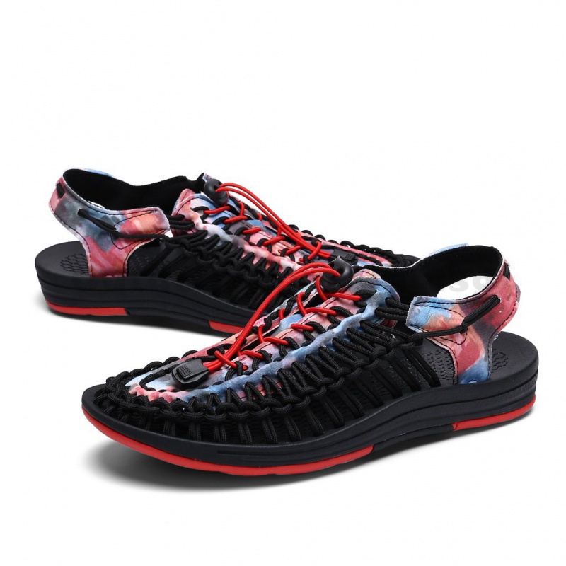 Ready Stock Sandals Men Women Woven Shoes Summer Beach Lightweight Anti ...