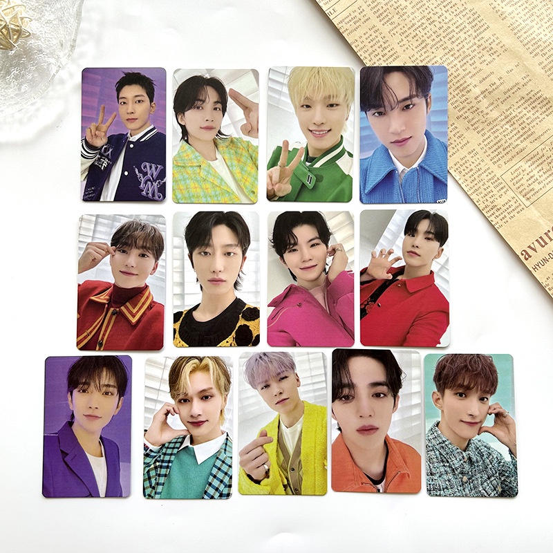 タレントカード SEVENTEEN SHOPEE kpopmerch 110 13pcs/set SEVENTEEN The 8th Anniversary Photocards CARAT LAND Lomo