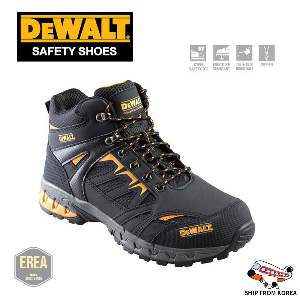 dewalt safety shoes oakland 2 mid cut lace up Zipper type lightweight steel toe cap Shopee Singapore