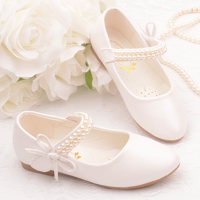 White leather hot sale kids shoes