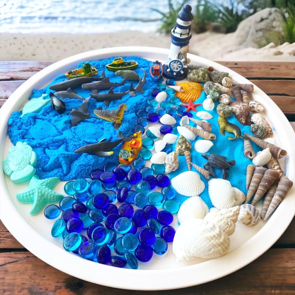 (local stock)Sea Theme Sensory Playset. Pretend Play. Sensory ...