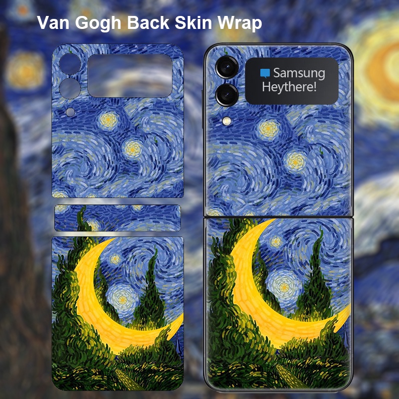 Van Gogh Art Skin Samsung Galaxy Z Flip 5 4 3 Decal Back Screen Protector Film Cover Flip5 Flip4 3M Wrap Personal Sticker Shopee Singapore