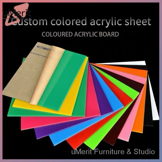 Color acrylic plate custom black and white red blue orange green yellow ...