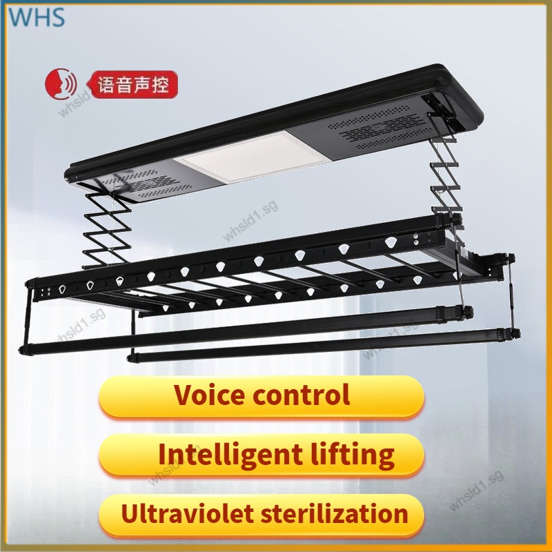 clothes drying rack, voice-activated lifting clothes dryer, electric drying  rack, balcony, voice drying rack, clothes rack