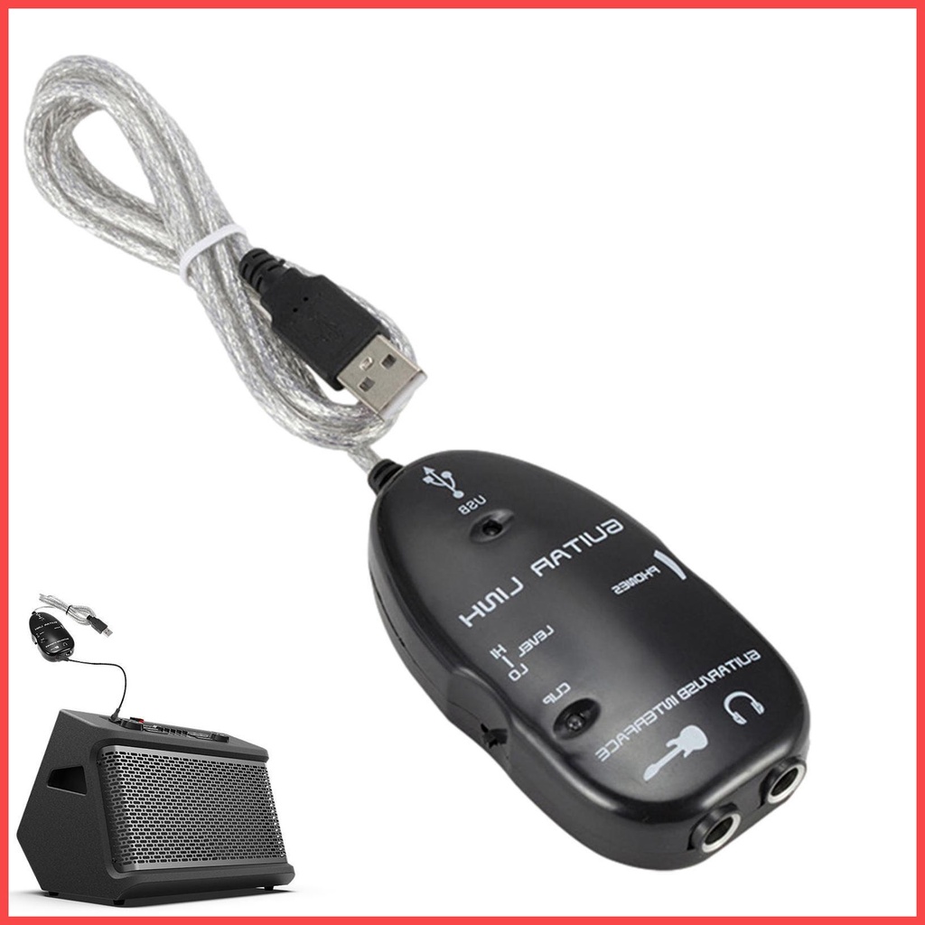 USB Guitar Link Cable USB Guitar Effects Cable Guitar To USB Interface ...