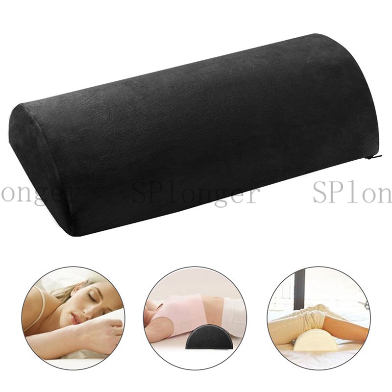 HalfMoon Bolster Pillow Memory Foam Pillows Leg Pillows Back Pain