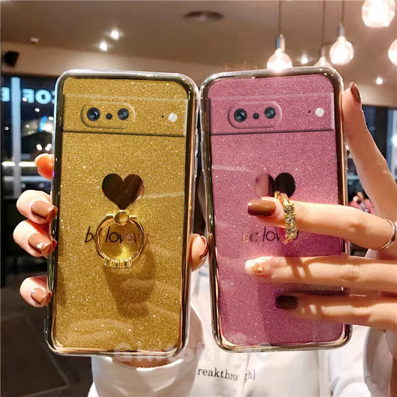 [ 4 Colors ] Google Pixel 8 7 6 Pro Case Soft Cover Be Loved Bling ...
