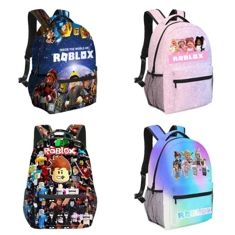 Doors roblox Figure Backpack Primary School Kindergarten Shoulder