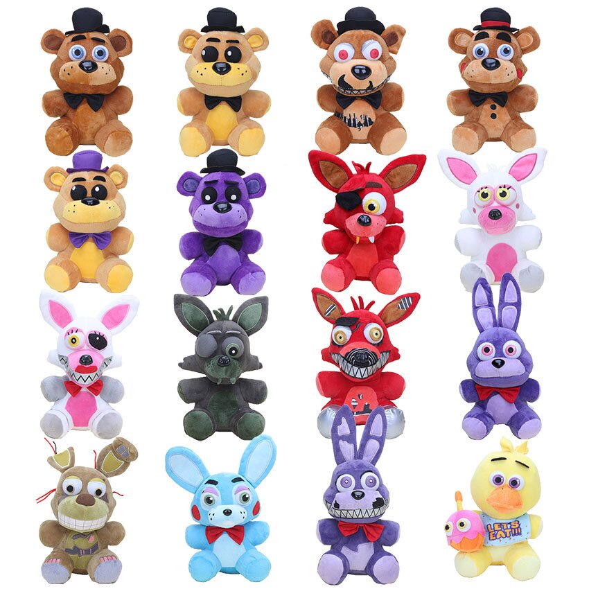 25cm Five Nights At Freddy's Golden Freddy Foxy Bonnie Chica