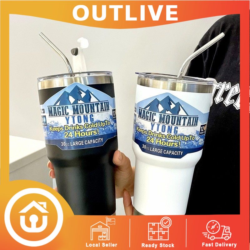 900ML Magic Mountain Cup Thermal Flask Mug Freeze Thermos Bottle