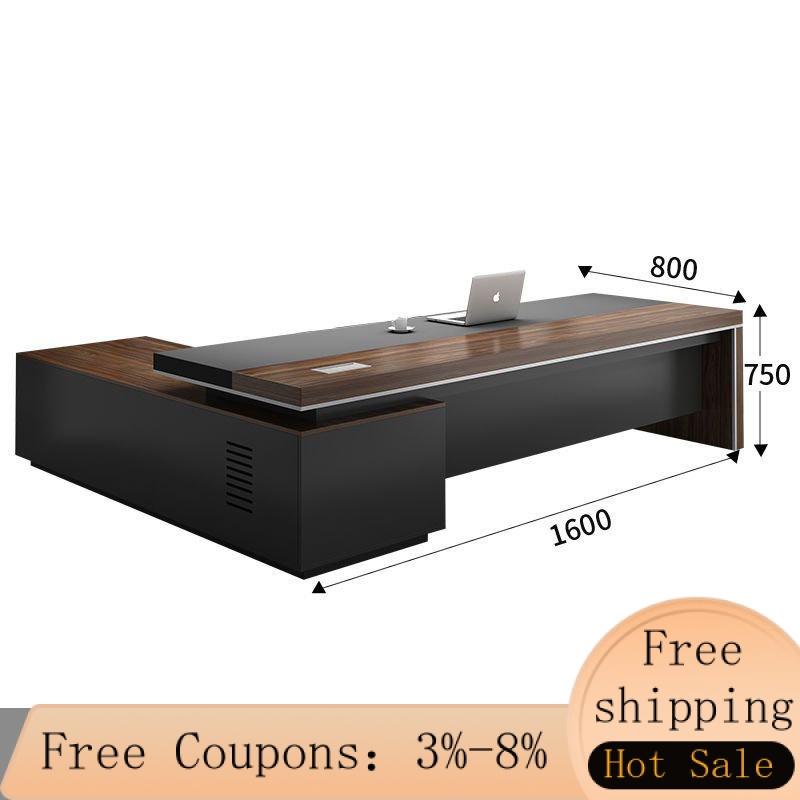 MH Boss Desk Office Desk and Chair Combination Simple Modern Executive