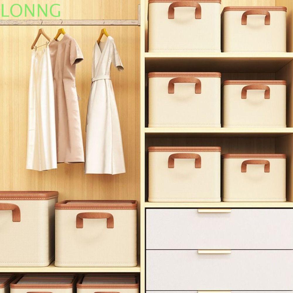 LONNGZHUAN Clothing Storage Box, Dividers Fabric Art Underwear Storage