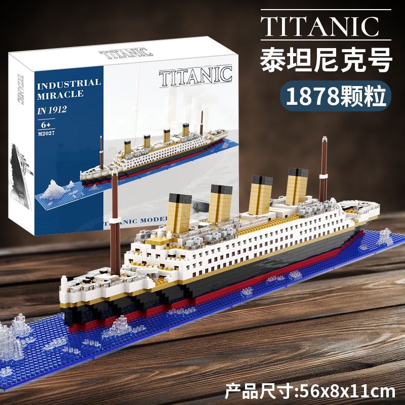 Nano Blocks Titanic Ship Iceberg At Sea Model Building Blocks Creative DIY Assembly Ornaments Kids Toys Gifts Shopee Singapore