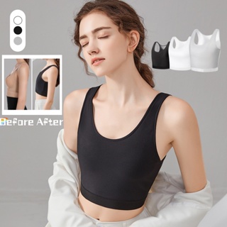 Breathable high compression pullover chest binder
