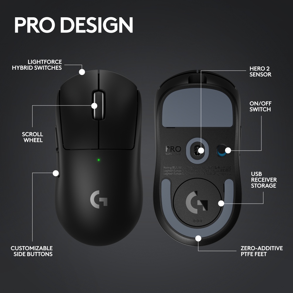 Logitech G Pro X Superlight 2 Gaming Wireless Mouse Logitech G Pro X Superlight 2 Gaming Wireless Mouse