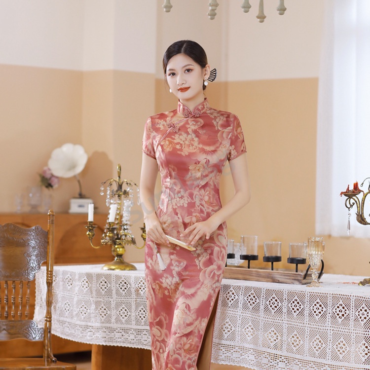 Chinese New Year Cheongsam Dress Qipao Women Dress Ethnic Style