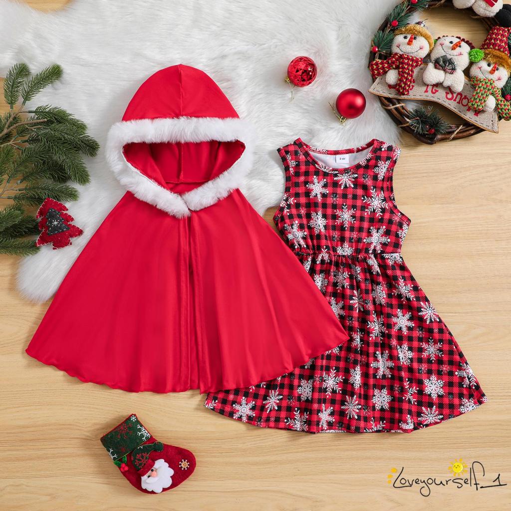 Girls red xmas on sale dress