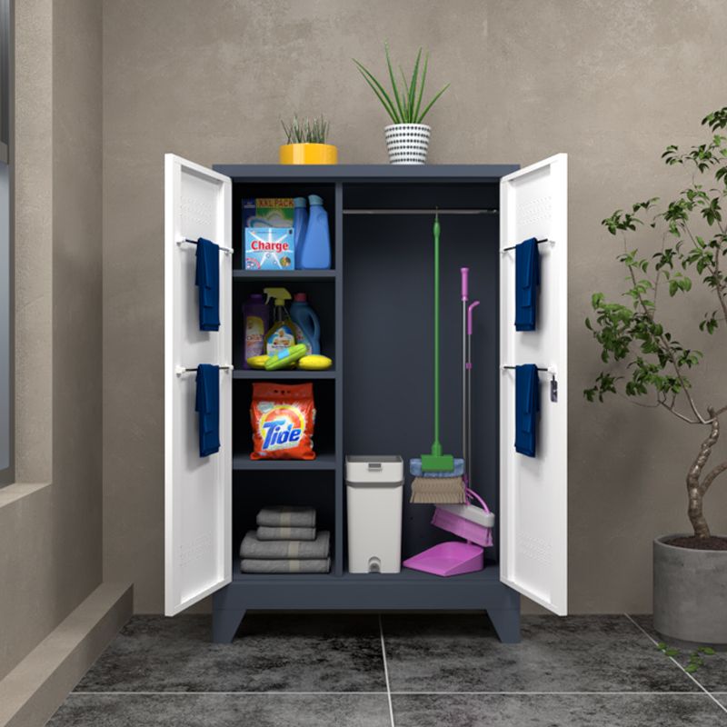 Stainless steel cleaning balcony storage mop tool storage classroom