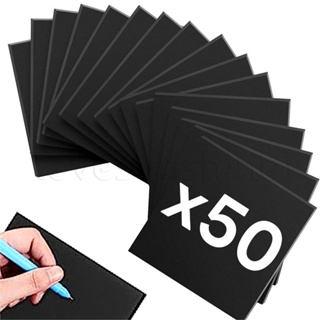 50 Sheets Black Sticky Notes Self-stick Notes Pads Easy Post Notes