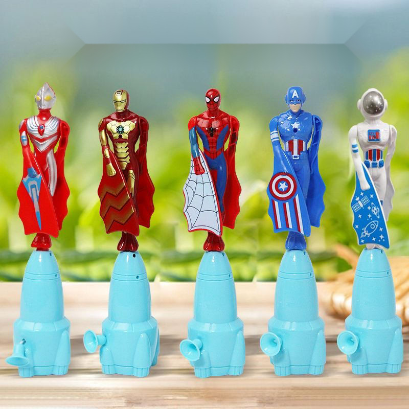 Flying Pull Line Superman Flying Ultraman Flying Bamboo Dragonfly ...