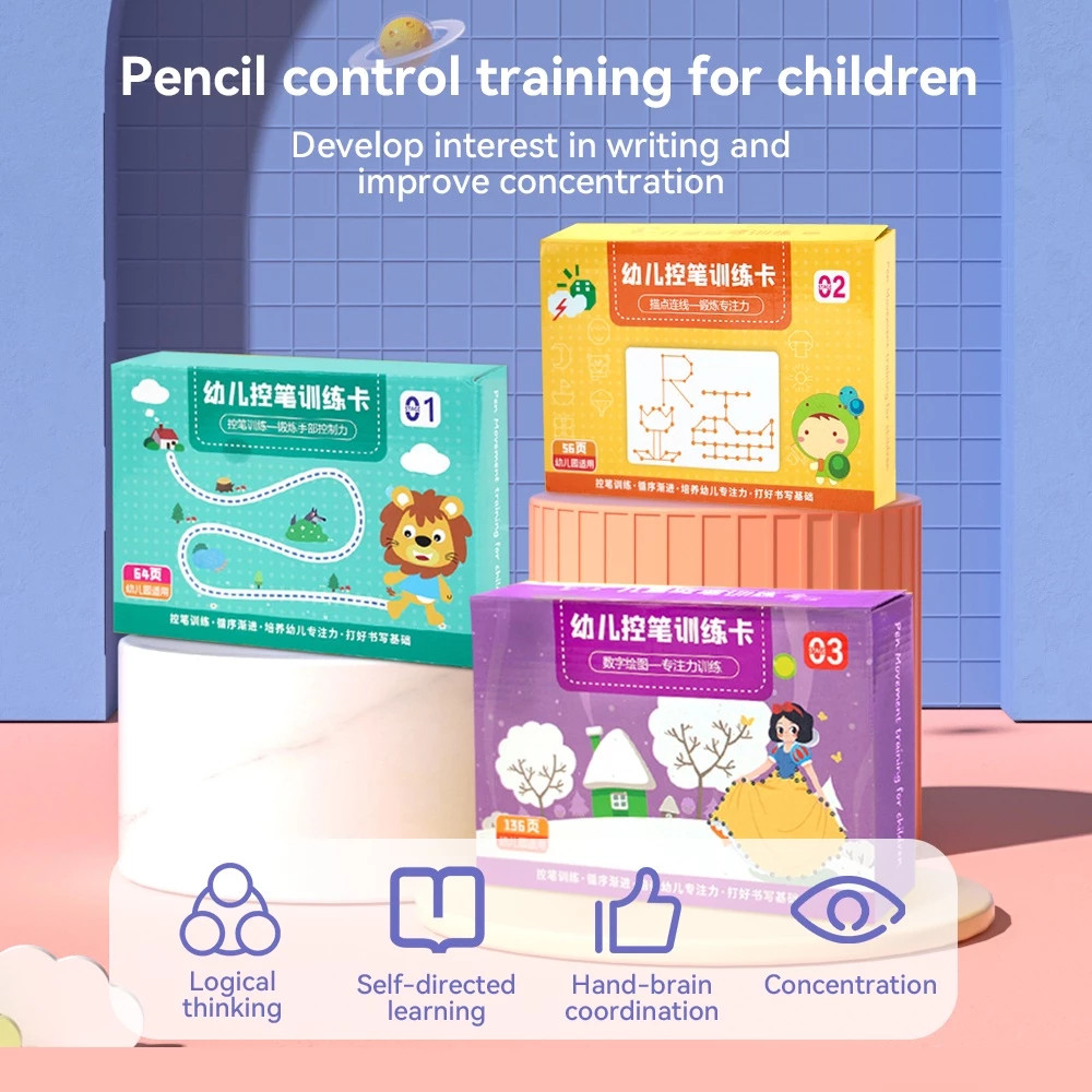136 Pages Magical Tracing Book for Kids Dot to Dot Educational Line ...