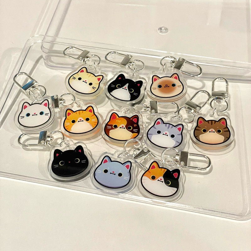Personalized keychain Cat keychains | Aryclic charms Customized design ...