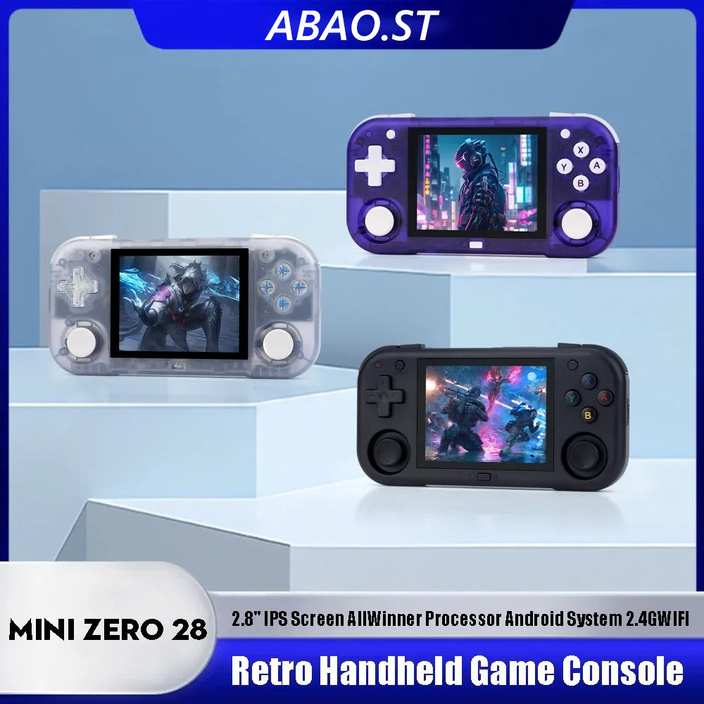 Magicx Mini Zero 28 Handheld Video Game Console 2.8'' IPS Screen ...