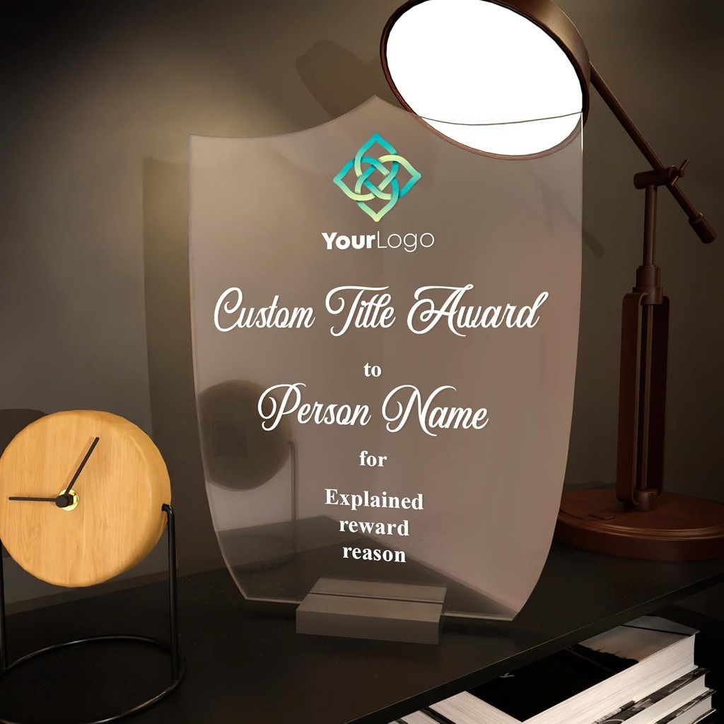 Personalized Acrylic Trophy Award for Activities I Custom Trophy Plaque ...