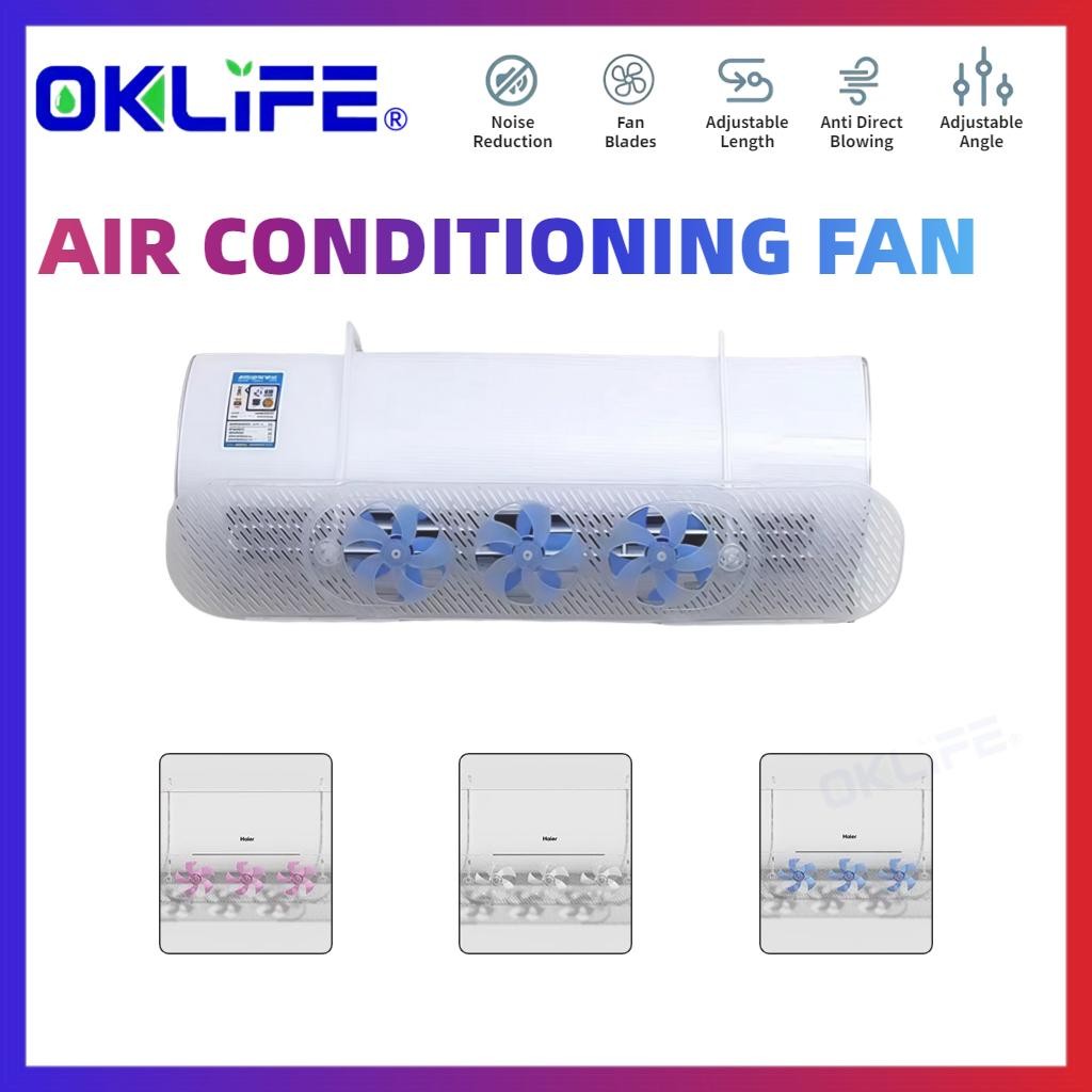 Three-Blade Air Conditioner Wind Deflector Shield