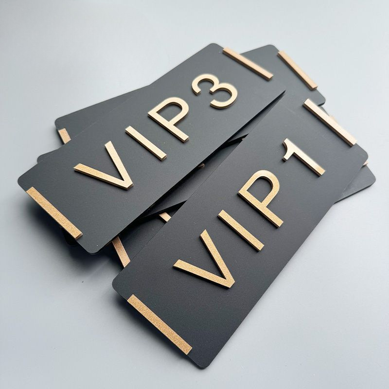 High appearance new VIP room Customised Unit Sign door sign/unit number ...