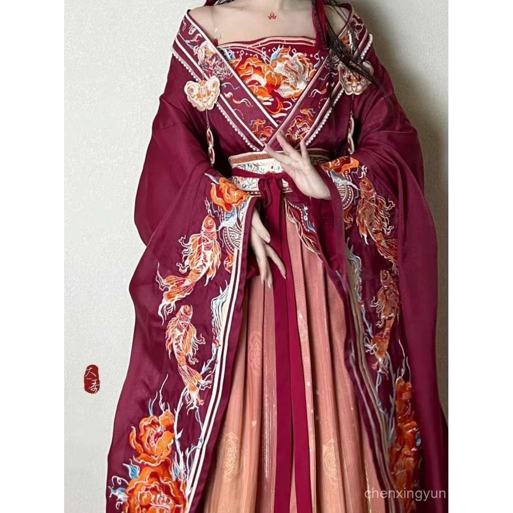 New Original Hanfu Embroidered han chinese clothing Traditional ...