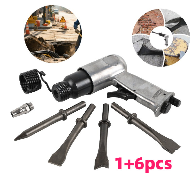 MESIN Air Chipping Hammer Set - High Power Pneumatic Hammer + Durable ...