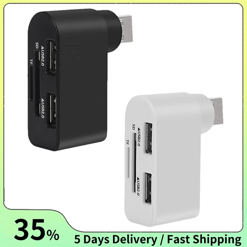 Buy Portable 180 Degrees Rotate USB Hub,ini Rotate Splitter Adapter...