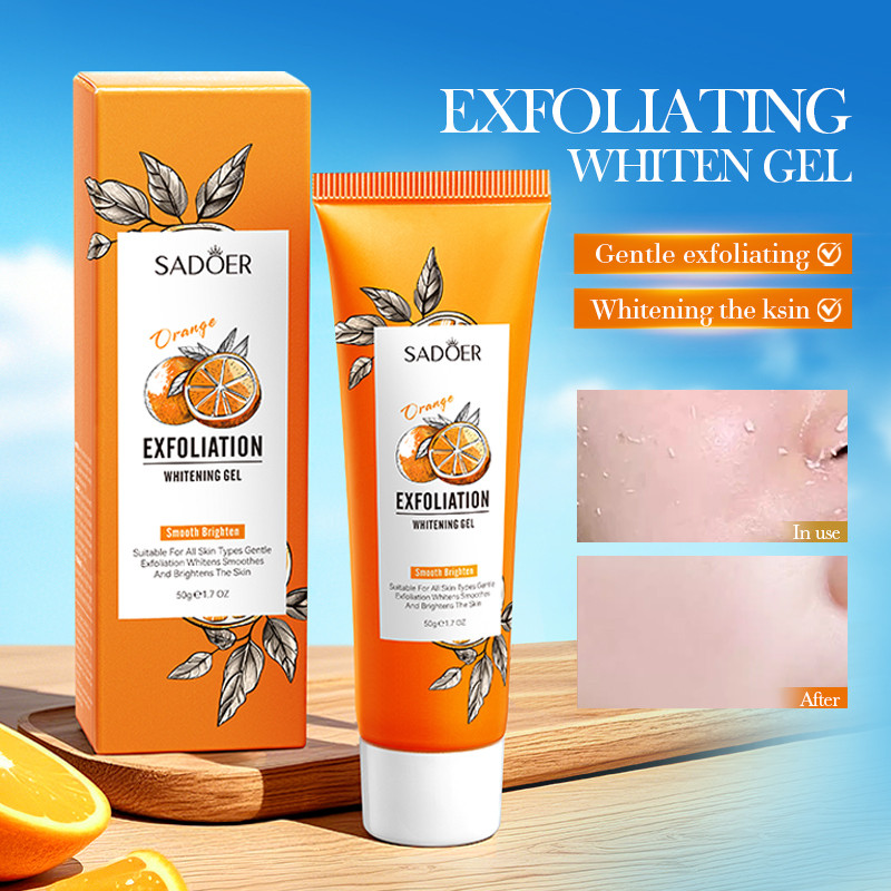 Product image Orange Whitening Exfoliating Gel Brightening Whitening Gentle Exfoliating Remove Chicken Skin Acne Moisturizing Body Care 5