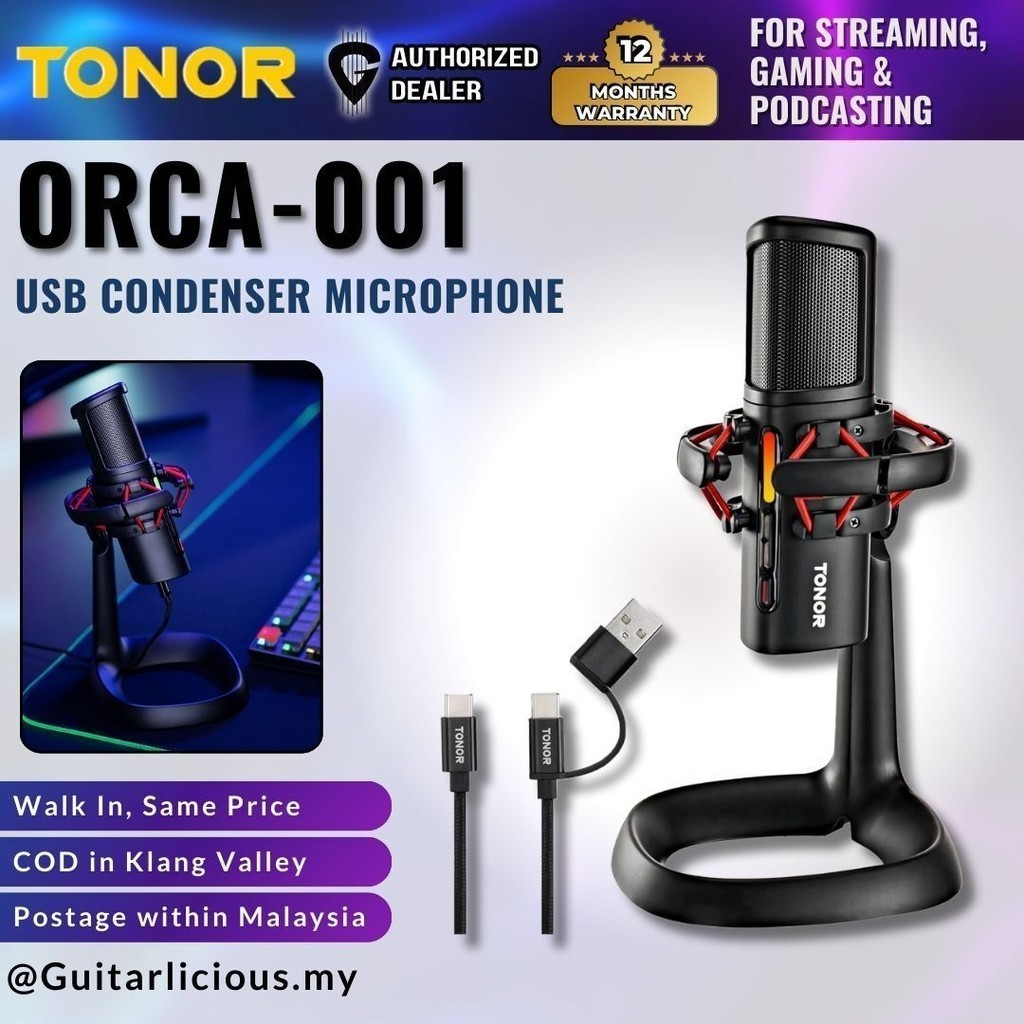 TONOR ORCA-001 USB Microphone for Gaming, Streaming, Podcasting ...