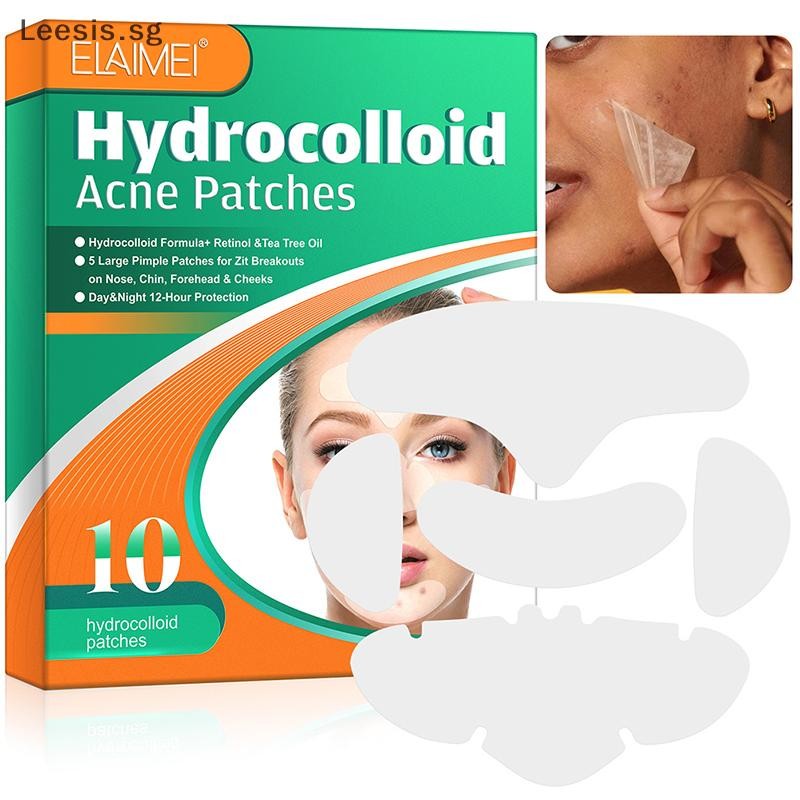 Readystock 10Pcs/box Hydrocolloid Acne Face Patch Forehead And Cheeks ...