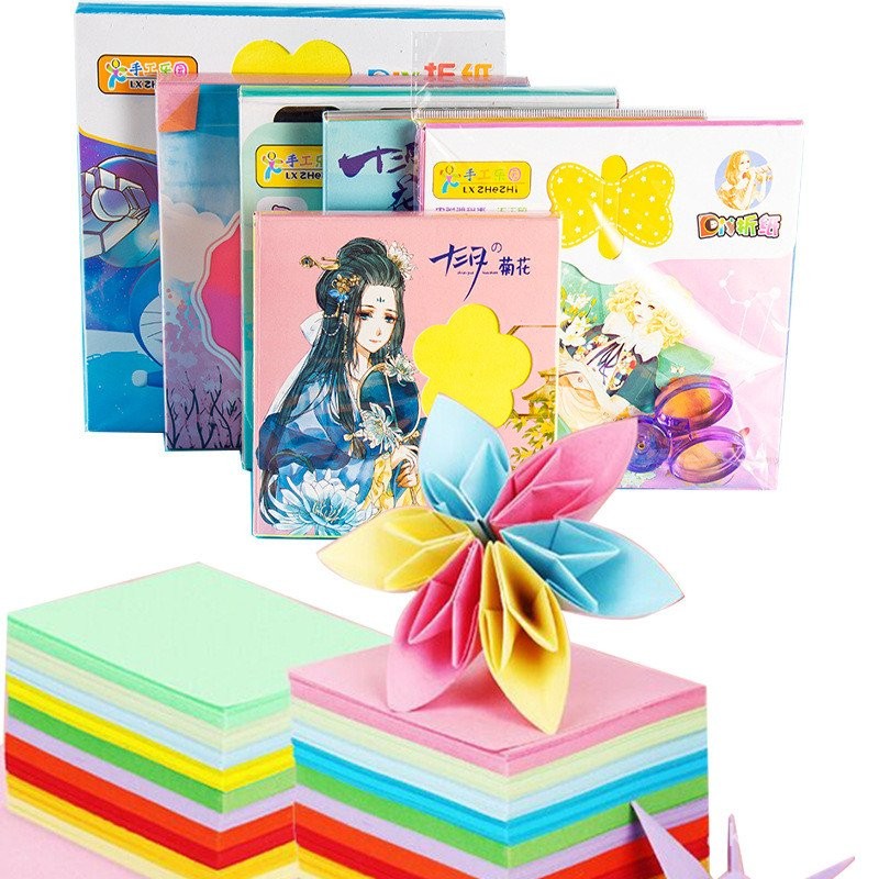 Children's Handicraft Origami Colored Craft Paper Kindergarten Origami ...