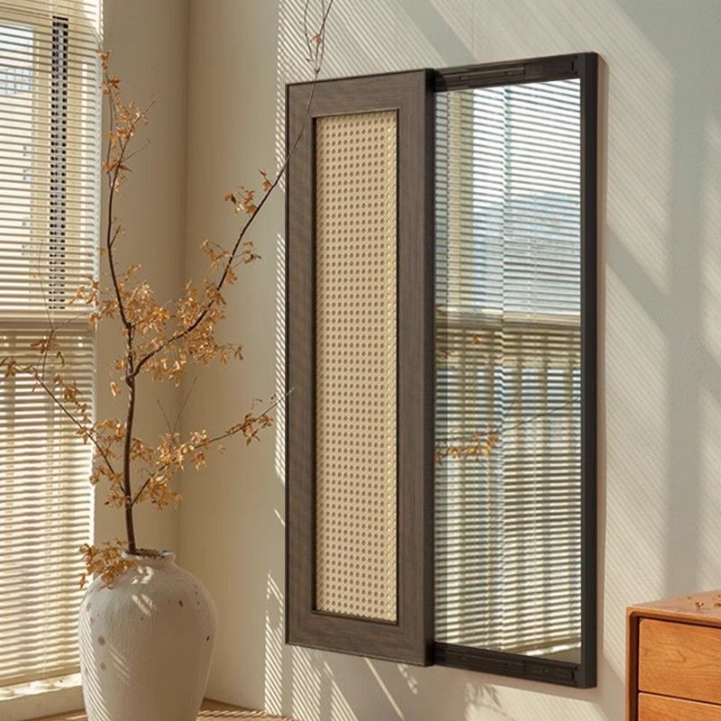 Antique Mirror Can Block and Close Hidden Push-Pull Hidden Full-Length ...