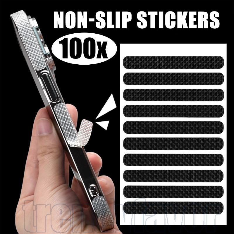 100Pcs Phone Non Slip Grip Tape Strips - Invisible Transparent Tape ...