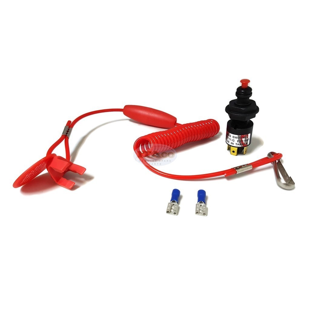 Boat Safety Lanyard Kill Switch Boat OutBoard Emergency Stop Kill ...