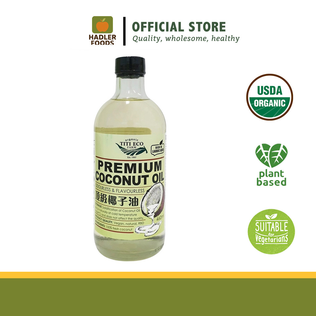 Premium Coconut Oil Colorless and Odourless by Titi Eco farm [460g ...