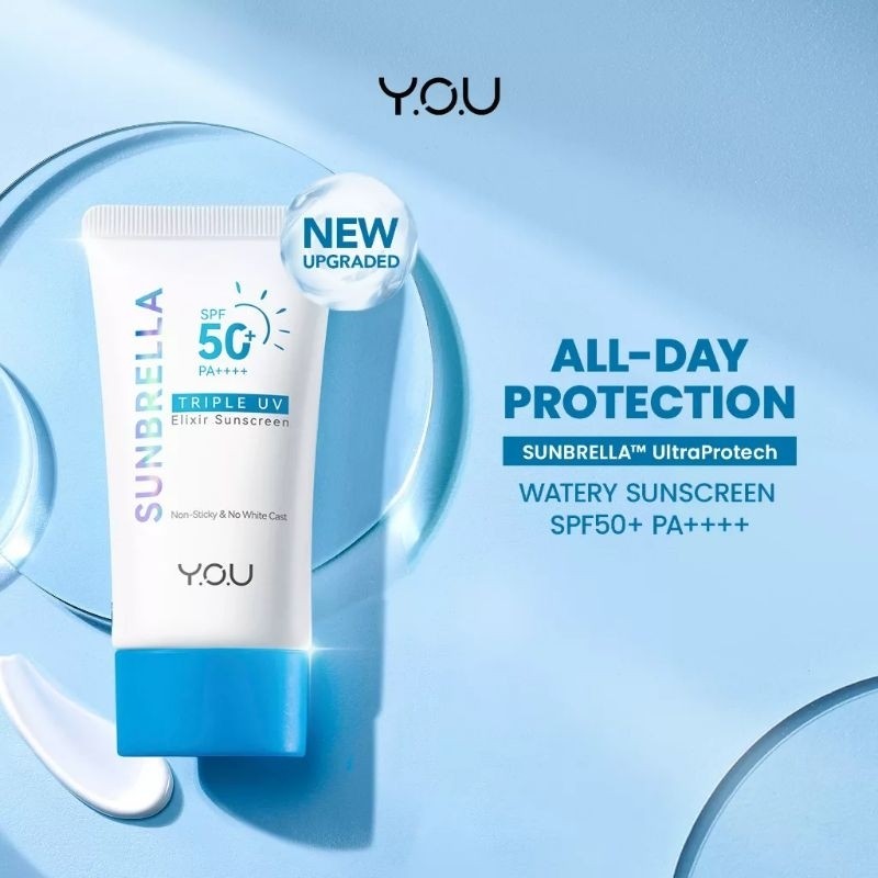Y.O.U Triple UV Elixir SPF 50 + PA++++ 30ml / Merah Jingga Official - Gambar 2