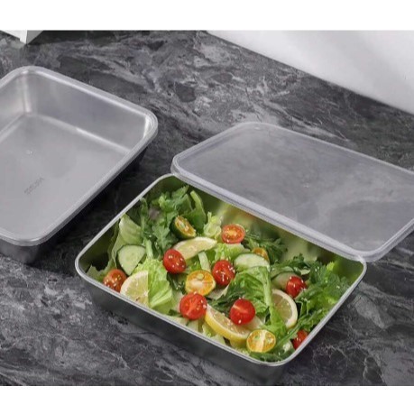 AJ FreshBox Square Shape / SUS 304 stainless steel food storage box ...