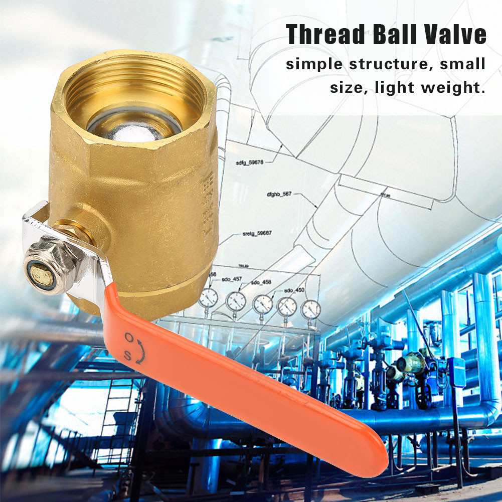 Female Thread Ball Valve DN40 Brass Pipe Fittings Tube for Oil Water ...