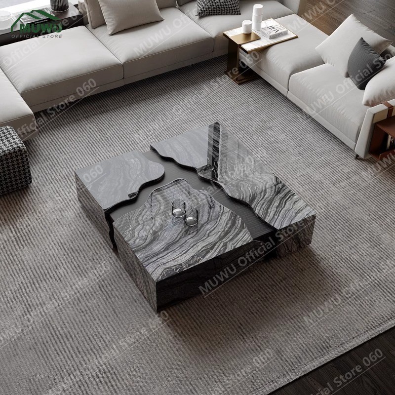 Gallery Detail: Muwu Marble Coffee Table New Modern Minimalist Light Luxury Layout